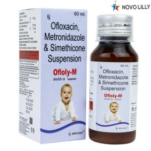 OFLOXACIN 50MG + METRONIDAZOLE 120MG + SIMETHICONE 10MG SUSP